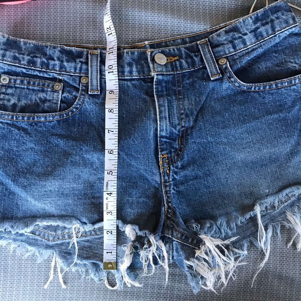 Ralph Lauren ripped denim jean shorts - Picture 4 of 4